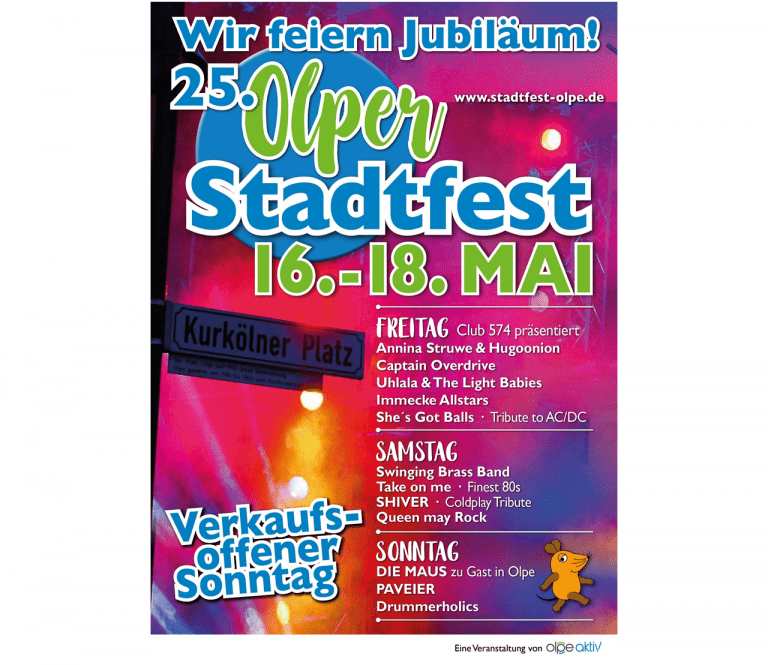 Unser Kaffee-, Kuchen- und Waffelstand beim Stadtfest Olpe am Samstag und Sonntag